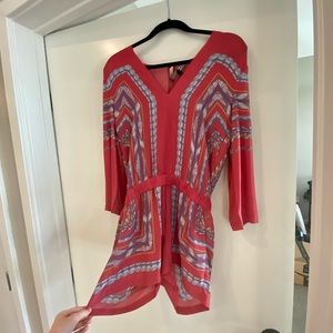 BCBGMAXAZRIA Colorful Patterned Playsuit/Romper